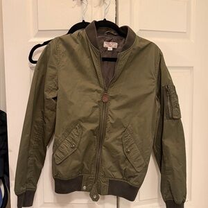 J Crew - Wallace & Barnes - Army Green Bomber Jacket XS